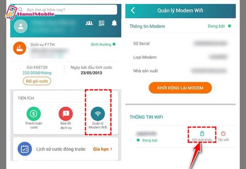 Cách đổi mật khẩu wifi mạng Viettel bằng ứng dụng my viettel